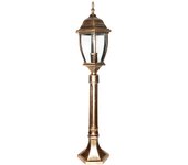 Farol de exterior jardín modelo new york 87cm ip44 e27 conexión 230v color bronce