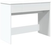 Tocador | mesa tocador | tocador de maquillaje con espejo blanco 100x45x76 cm cfw64866