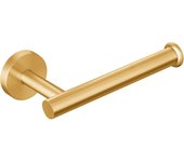Portarrollos de papel higiénico, montaje en pared con tornillos, apto para baño, cocina, acero inoxidable dorado.