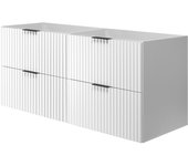 Mueble de baño, blanco mate, 120 x 57 x 46 cm