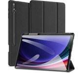 Estuche tipo folio con soporte triple para samsung tab s9 ultra/s8 ultra black