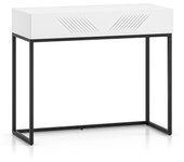 Consola tocador 1 cajón aura blanco