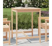 Mesa de jardín 82,5x82,5x110 cm madera maciza de pino vidaxl