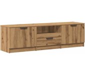 Mueble tv | mueble de salón | mesa de tv madera de ingeniería roble artisan 140x35x40 cm cfw933991
