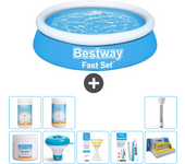 Paquete de piscina - bestway - alrededor - 183x183x51 cm + accesorios