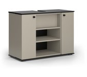 Vicco mueble bajo lavabo joli, gris, 80 x 59 cm con 2 puertas