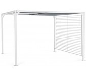 Gazebo noah 3x3.6 blanco bizzotto aluminio pérgola cubierta exterior 0795444