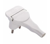 Enchufe eléctrico plano macho 2 polos, 6 a, electraline