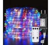 Tubo de luz led, tubos de luz led de interior y exterior para jardín, navidad, boda, fiesta, salón, tira de luz led ip65, multicolor, 30m