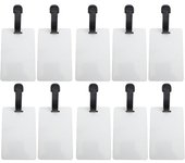 Etiquetas de de sublimación llamativas de mdf blancas para maletas de viaje diy (a1)