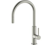 Grifo de fregadero alto de acero inoxidable cepillado ilhea by eurosanit