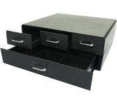 Caja cajón para cápsulas de café/bolsas de té hwc-l99, caja de almacenaje con 4 cajones caja 13x34x31cm