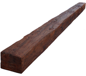 Viga imitación madera 16cm de ancho x 13cm de alto x 4m de largo color nogal decorativa de poliuretano vu4001-n
