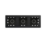 Caja de superficie compacta para 3 elementos negro mate simon 270