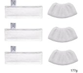 Juego de paños para mopa de vapor kärcher: almohadillas de limpieza gruesas, absorbentes y duraderas