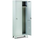 Garden friend a1844012 armadietto spogliatoio 2 posti misure h 180 x 33 x 68,5 cm, grigio