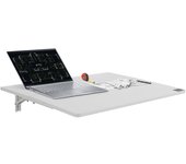 Vevor escritorio de pared plegable, 800 mm x 600 mm, mesa para colgar en la pared, con soporte de hierro, mesa flotante para espacios pequeños