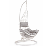 Silla suspendida amirantes cojín bizzotto blanco jardín balancín 0661779