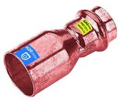 Manguito reductor de cobre mf para presionar agua/gasdiam. 42 x 22