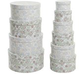 Caja set 10 carton 37,5x37,5x18 redonda verde
