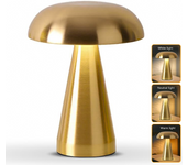 Lámpara de mesa led inalámbrica, lámpara táctil regulable, lámpara de escritorio recargable, luz para restaurante, 3 temperaturas de color, cobre