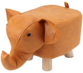 Taburete tapizado con forma de elefante, bonito taburete con forma de animal de dibujos animados para la decoración de la habitación de los niño