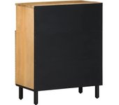 Aparador | aparador de comedor | armario de cocina marrón 60x33x75 cm madera maciza mango cfw85317
