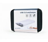 Carcasa disco duro gembird sata usb 3.0 2,5 transparente