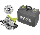 Sierra circular ryobi de 1600 vatios + 2 hojas