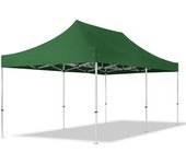 3x6 m carpa plegable, professional aluminio 40mm, verde oscuro