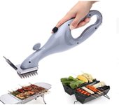 Cepillo de limpieza para parrilla de barbacoa 2 en 1, cepillo de limpieza para barbacoa con cerdas de acero inoxidable, cepillo de limpieza para par