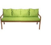 Cojín de banco de jardín de 3 plazas 180x60/4x50x56cm, cojín de exterior, cojines de columpio lima, cojín de asiento, cojín de respaldo