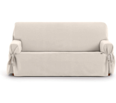 Funda de sofá universal levante beige 140/180 con cordones