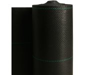 Malla antihierbas | malla contra malas hierbas, gramaje 110 gramos geotextil | protección césped artificial | rollos completos | 1 x 100 m + 100 ancl