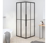 Cabina de ducha esmerilada esg 70x70x180 cm negro