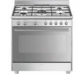 Cocina gas y eléctrica smeg sx91gm 90cm inox 5f