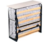 Plegatin-cama somier plegable con colchón espuma - 90x190 cm
