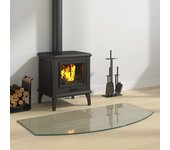 Vidaxl placa de vidrio para chimenea 100x50 cm