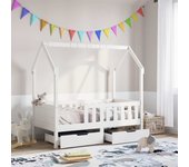 Maison exclusive - estructura de cama infantil con cajones madera de pino 80x170cm