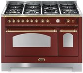 Lofra rrd126mft+e/2aeo cocina familiar tipo industrial borgoña encimera de gas a