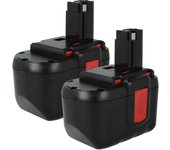 Vhbw 2x batería compatible con bosch gbh24vf, baccs 24v, gbh-24v, 52324b, gks 24v, gcm24v, gkg 24v herramienta (3000 mah, nimh, 24 v)