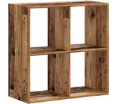 Estantería madera ingeniería color envejecido 68,5x32x68,5 cm