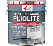 Pintura pliolita - arcafaçade plioprotect - 2.5 l (+ ou - 20 m² en 1 capa) blanco grisáceo - ral 9002 - arcane industries