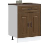 Maison exclusive - mueble bajo de cocina kalmar madera ingeniería de roble marrón