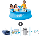Paquete de piscina - intex - alrededor - 183x183x51 cm + accesorios cb7
