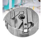 Estuche de bobina para máquina de coser, de metal plateado, accesorio plano para máquina de coser, apto para singer 221 222 301