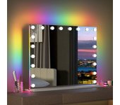 Espejo maquillaje con luz de pared rgb 100x80cm