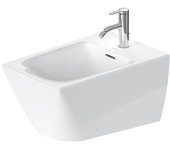 Bidé de pared duravit viu 229215, 370x570 mm, con rebosadero, con banco con agujero para grifo, 22921500001, color: blanco