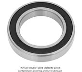 Rodamientos profundos 6907-2rs, caucho sellado, alta velocidad, 35×55×10 mm, paquete 10, juguetes y equipos.