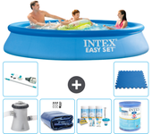 Paquete de piscina - intex - alrededor - 305x305x61 cm + accesorios a868
